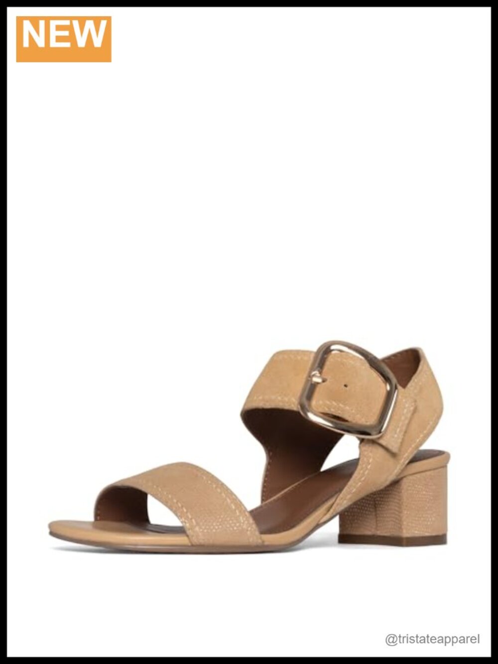 Metallic Lizard Print Leather Heeled Sandal with Cushioned Insole and Slingback